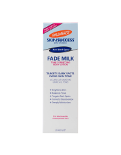 Palmer's® Skin Success Anti-Dark Spot Fade Milk Tone Correcting Body Lotion targets pigment-prone areas such as knees, elbows, feet and décolletage, to visibly improve dark spots, age spots, post-acne scars and uneven skin tone. Clinically proven to deliver visible results in as little as 2 weeks!*
After 4 weeks, 98% of women said the product balanced skin tone and visibly improved discolouration, and 100% said they had enhanced radiance and glow. **Based on a 100 person independent clinical study.*May take up to 6 weeks. 
Features:

Infused with natural skin brighteners Niacinamide, Vitamin C, Japanese Songyi Mushroom Extract, and Retinol
Brightens skin & balances tone
Corrects discolouration
Free from Hydroquinone, Parabens & Phthalates
Vegan
