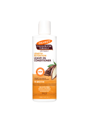 Palmer's® Cocoa Butter Formula® Length Retention Leave-In Conditioner with Biotin, fully strengthens hair with powerhouse natural protectants that work to reduce brittleness, breakage and split ends. 
This ultra-hydrating formula gently detangles and moisturises to protect hair strands from damage and breakage, while improving shine and manageability. Helps hair achieve its optimal length. 
For Brittle, Fragile or Breakage-Prone hair.

Features:

Instantly eliminates knots and tangles.
Protects from split and breakage.
Improves managability and shine
Leaves hair silky, smooth and ready for styling
Parabens, Phthalates, Mineral Oil, Gluten, Dye, Silicone & Sulfate Free
