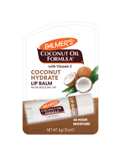 Palmer's® Coconut Oil Formula Lip Balm hydrates and replenishes lips, crafted with antioxidant-rich Extra Virgin Coconut Oil. Locks in hydration to protect lips from chapping, cracking or environmental damage. 
Features:

Moisturises dry lips
Helps prevent and protect chapped, cracked lips
48 hour moisture
Vegan
