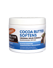 Palmer's® Cocoa Butter Solid Formula Jar is a unique multipurpose formula which melts into skin upon applying, creating a protective barrier that locks in moisture, and relieving, rough, dry skin. Fast absorbing, and ideal for deep moisturisation, including overnight treatments.
Features:

Smoothes marks
48 hour moisture
Suitable for eczema prone skin
Paraben & Phthalate Free
Vegan
101 uses


With over 101 ways to use Palmer's Cocoa Butter Jar, including to smooth flyaways & eyebrows, as a cuticle cream, tattoo balm and lip balm, it really is a multipurpose solution!
Find out more information (including ALL of the different uses) here: https://au.palmers.com/jar101 







