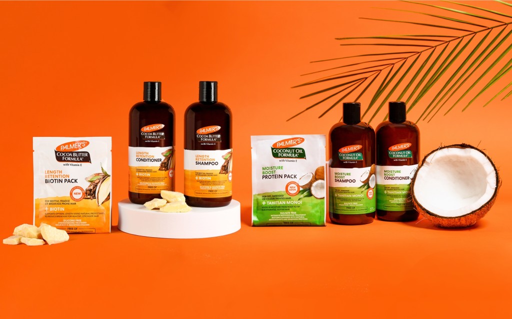 palmers cocoa butter and coconut oil hair range