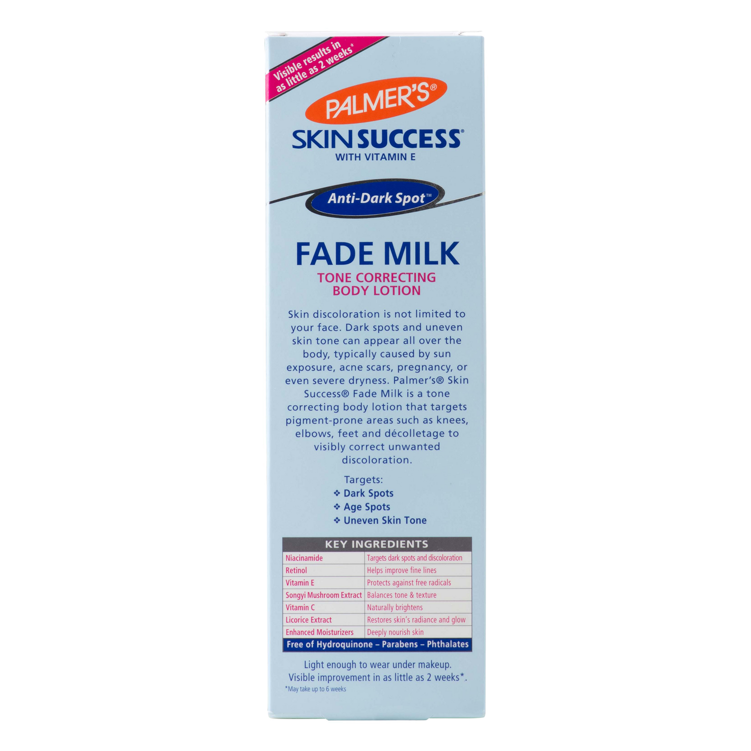 Palmer's Skin Success Fade Milk Tone Correcting Body Lotion 250ml