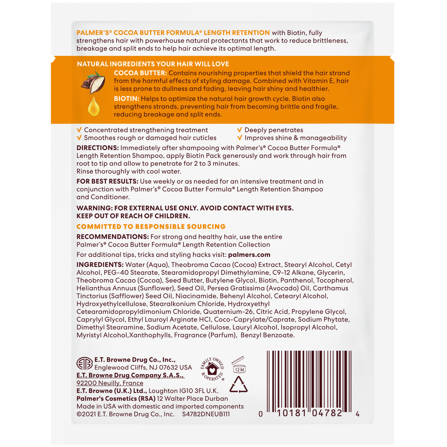 Palmer's Cocoa Butter Length Retention Treatment Pack 60g