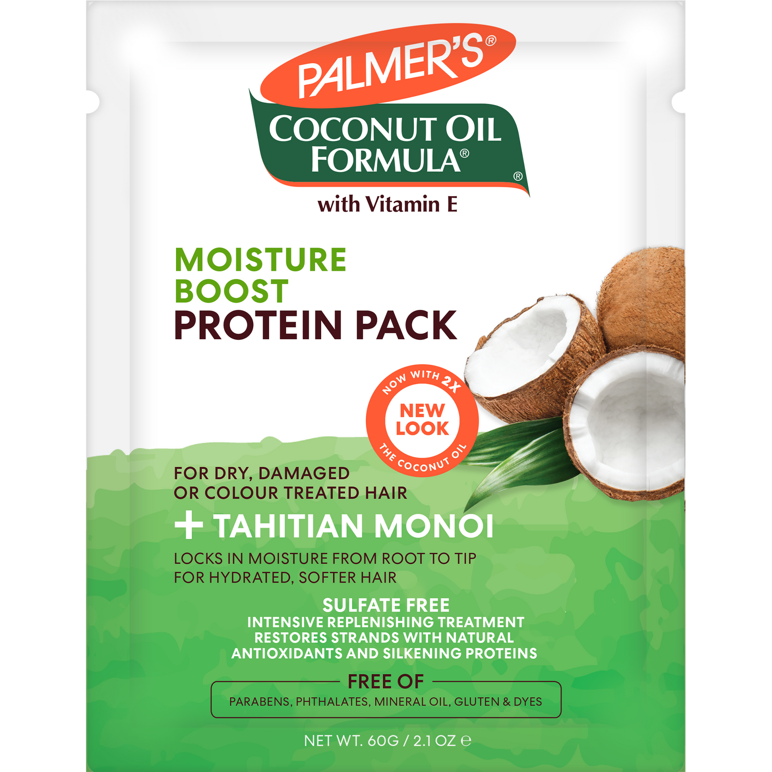 Palmer's Coconut Oil Moisture Boost Protein Treatment Pack 60g