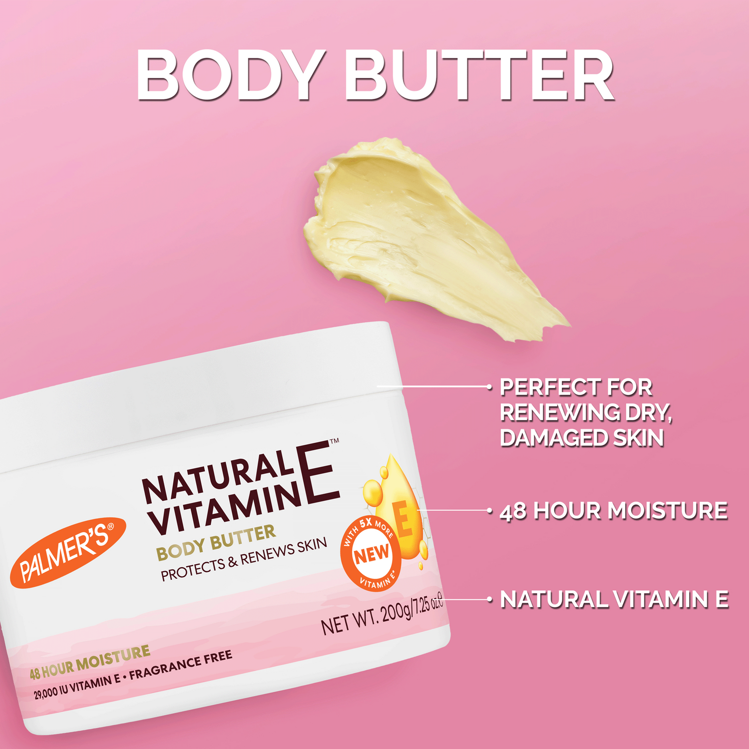 Palmer's Natural Vitamin E Body Butter 200g