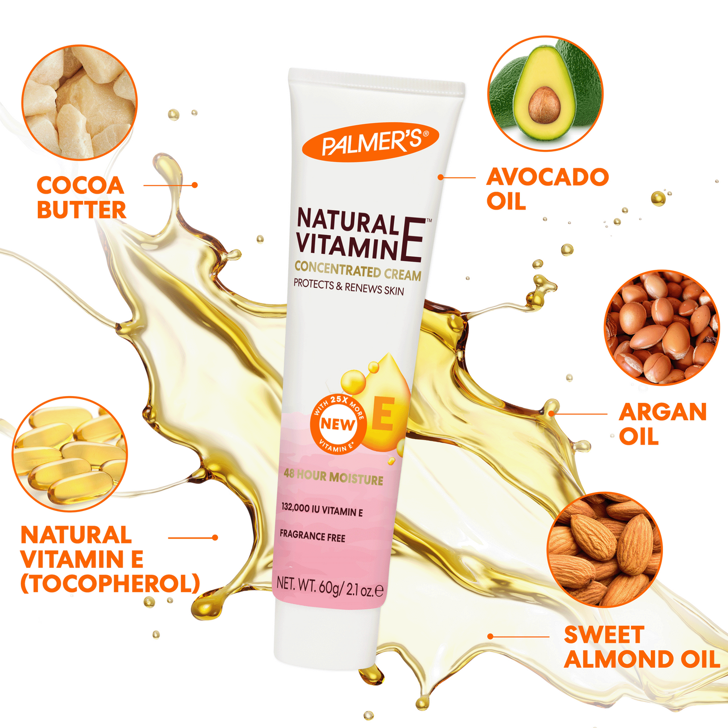 Palmer's Natural Vitamin E Concentrated Cream 60g