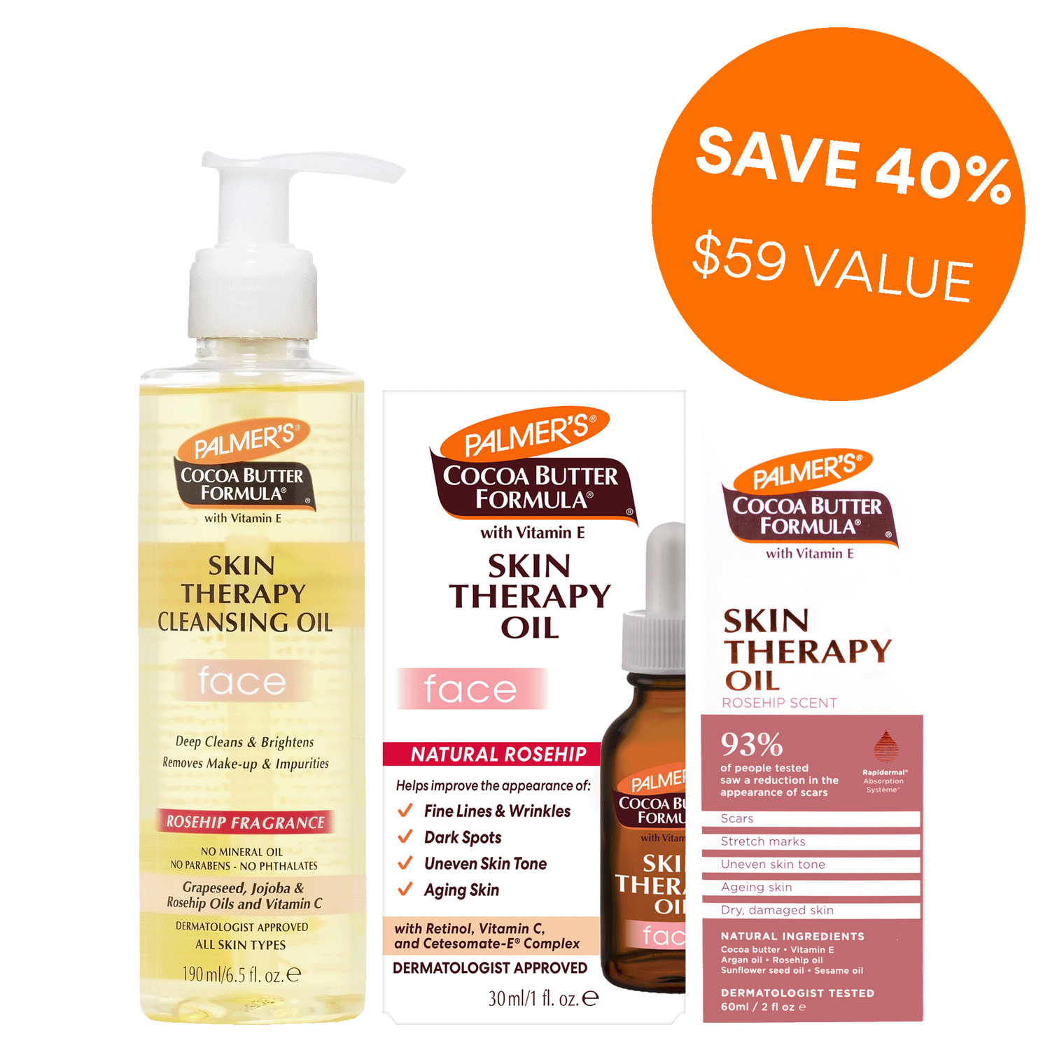 Palmer's Skin Therapy Oil Rosehip Trio