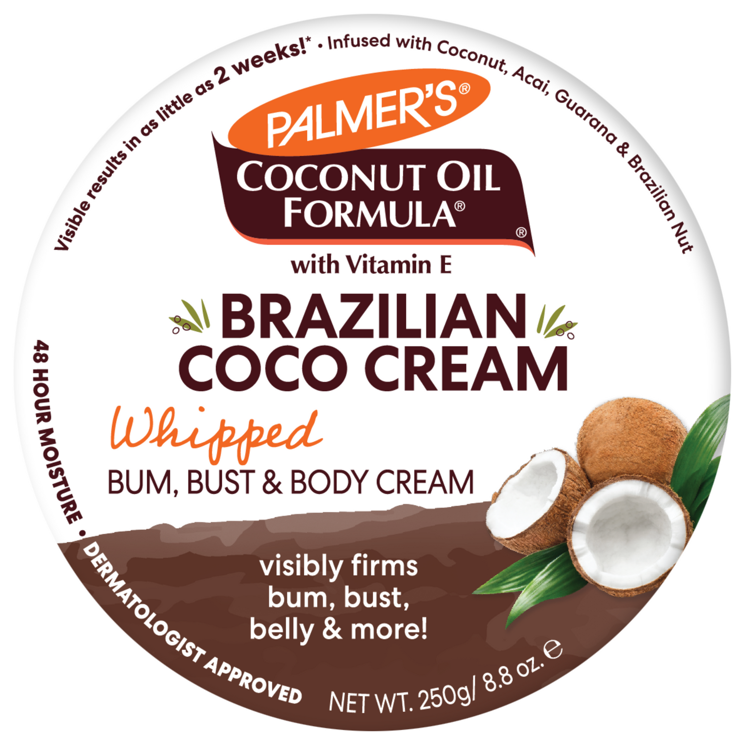 Palmer's Brazilian Coco Whipped Body Cream 250g