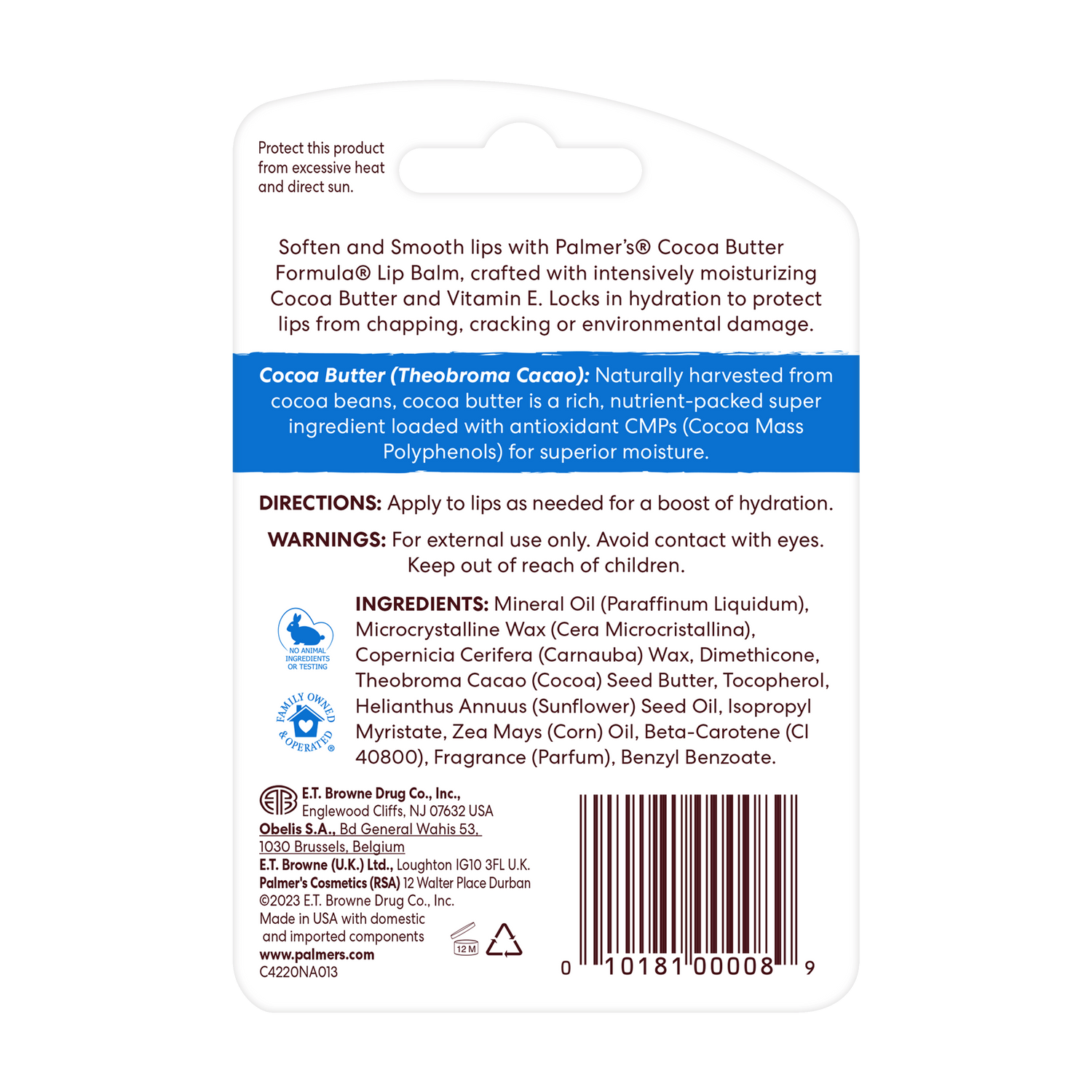 Palmer's Cocoa Butter Lip Balm 4g