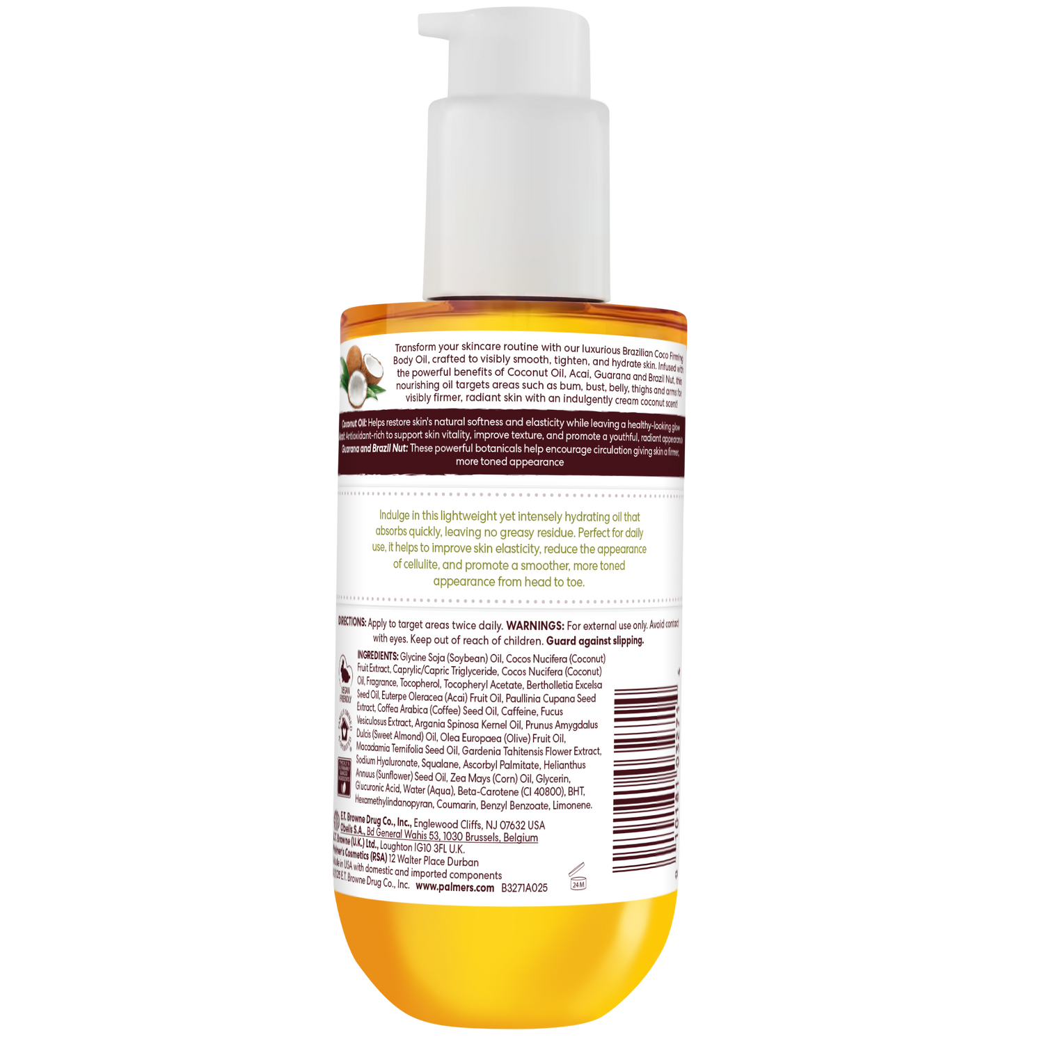 Palmer's Brazilian Coco Firming Body Oil 192ml