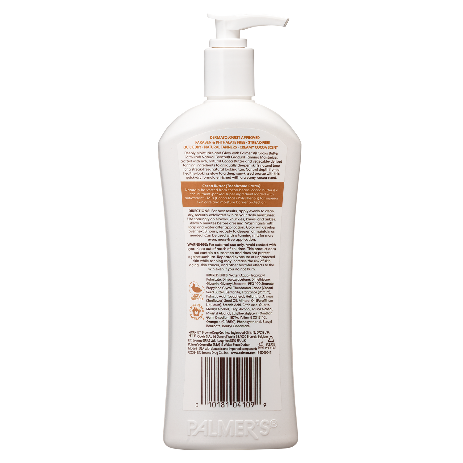 Palmer's Cocoa Butter Natural Bronze Tanning Moisturiser 400ml