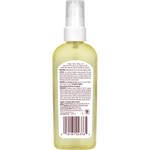 Back view of Palmer's Massage Oil for Stretch Marks with a white spray top and a large white label showing product text, barcode, and ingredients.
