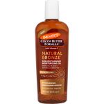 Palmer's Cocoa Butter Formula Natural Bronze sunless tanning moisturizing oil bottle on a white background