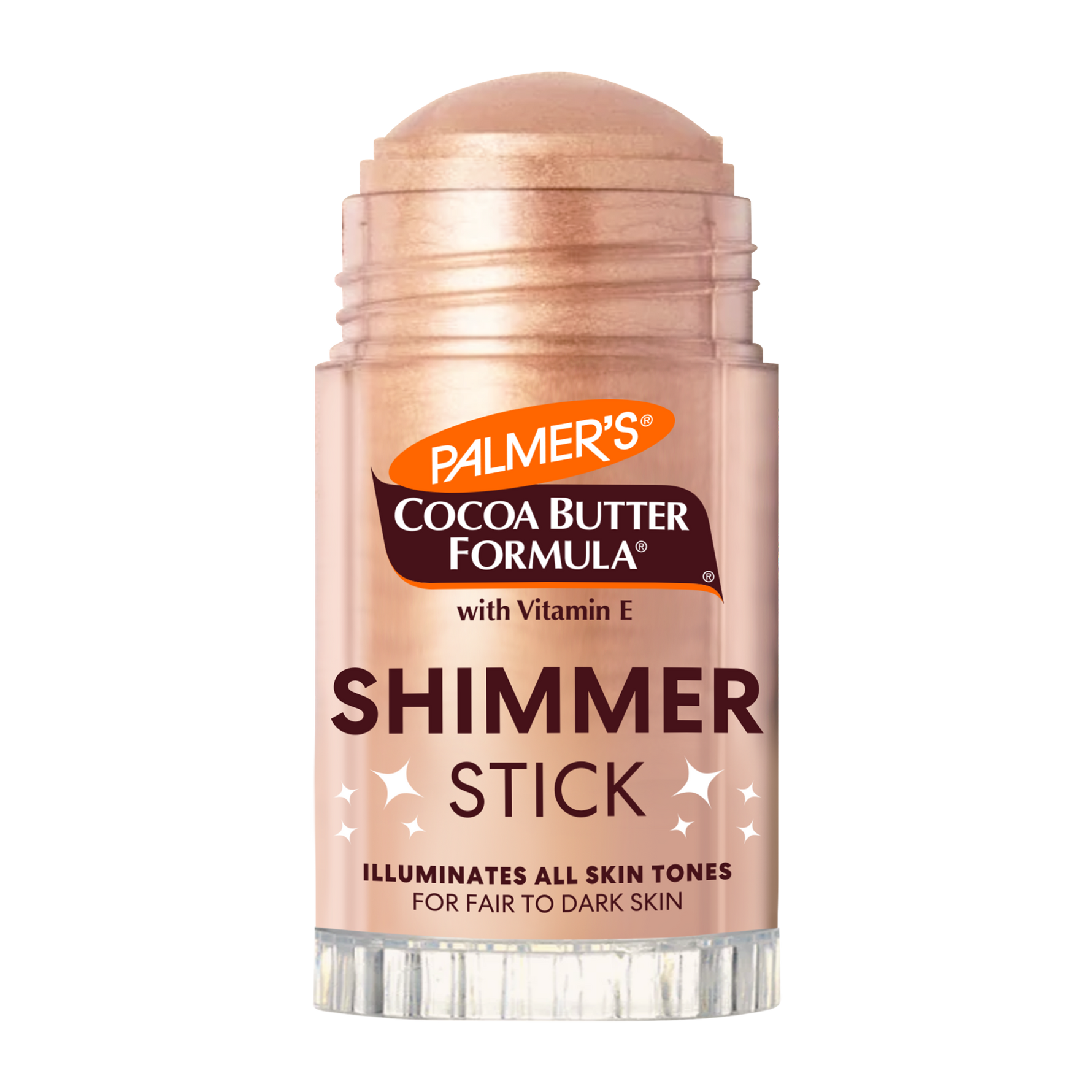 Palmer's Cocoa Butter Formula Shimmer Stick on a white background