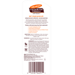 Back of a Palmer's Cocoa Butter Formula product packaging with text and branding.
