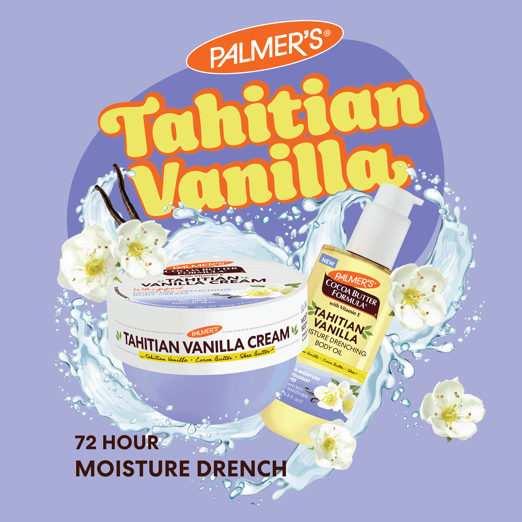 Palmer's Tahitian Vanilla Whipped Body Cream and Oil